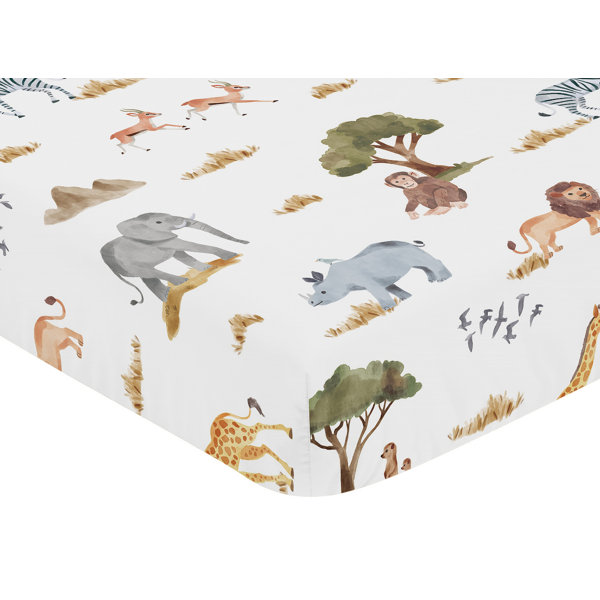 Jungle Tribe - Baby Crib Sheet